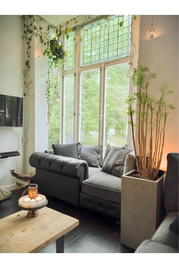 Lovely, 1898 Jugendstil Design Apartment, Old Haarlem City Centre, Fully Renovated With Parkview Near Amsterdam And Zandvoort, Bloemendaal Beach Bagian luar foto
